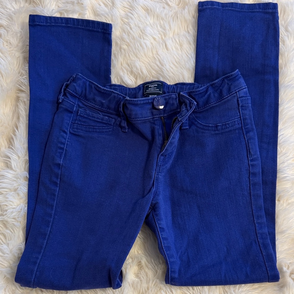 GAP Girl’s Vibrant Blue Skinny Jeans